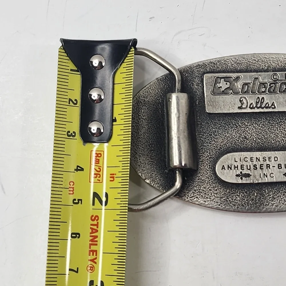 Budweiser King Of Beers Promo Belt Buckle - Vintage 1977 Koleaco Dallas